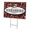 Signmission Iced Coffee Yard Sign & Stake outdoor plastic coroplast window, C-1216 Iced Coffee C-1216 Iced Coffee - alternate 1